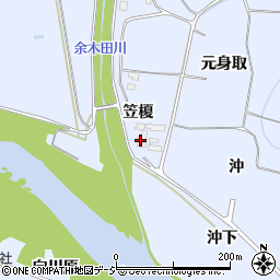 福島県いわき市山田町笠榎周辺の地図