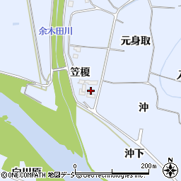 福島県いわき市山田町笠榎45周辺の地図