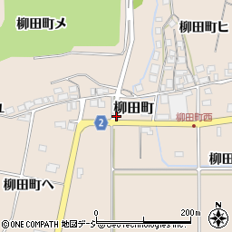 石川県羽咋市柳田町ホ周辺の地図