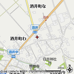 石川県羽咋市酒井町ウ周辺の地図