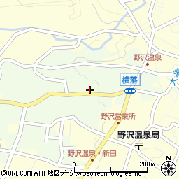 長野県野沢温泉村（下高井郡）横落周辺の地図