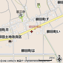 石川県羽咋市柳田町は112-1周辺の地図