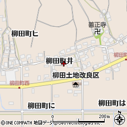 石川県羽咋市柳田町井周辺の地図