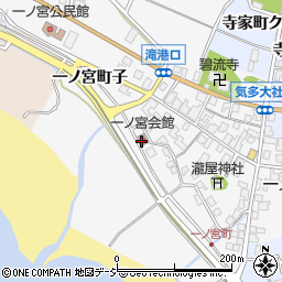 石川県羽咋市一ノ宮町辺周辺の地図