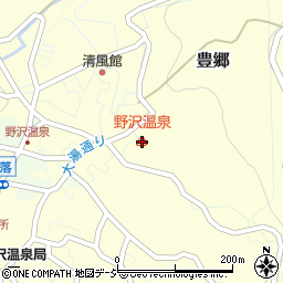 野沢温泉周辺の地図