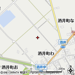 石川県羽咋市酒井町周辺の地図