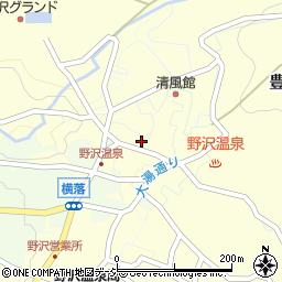 長野県下高井郡野沢温泉村河原湯周辺の地図