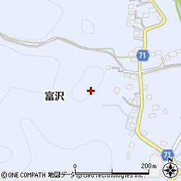 福島県いわき市川部町富沢周辺の地図
