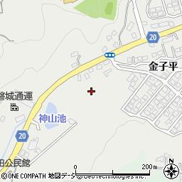福島県いわき市東田町金子平周辺の地図