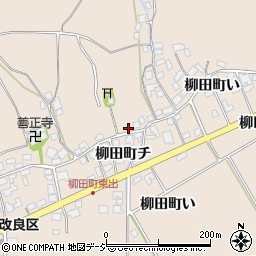 石川県羽咋市柳田町周辺の地図