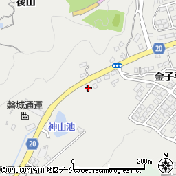 福島県いわき市東田町金子平15周辺の地図