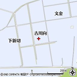 福島県いわき市山田町古川向周辺の地図