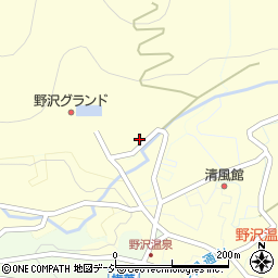 長野県下高井郡野沢温泉村真湯周辺の地図