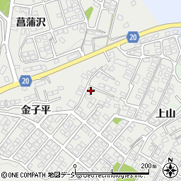 福島県いわき市東田町金子平135周辺の地図