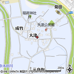 福島県いわき市山田町大津周辺の地図