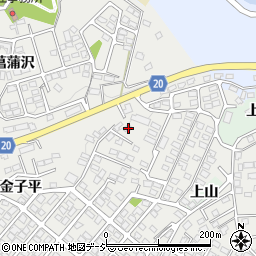 福島県いわき市東田町金子平55周辺の地図