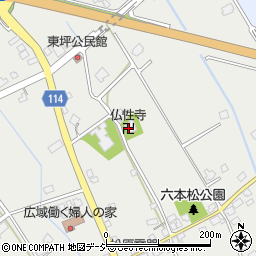 仏性寺周辺の地図