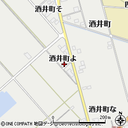 石川県羽咋市酒井町よ周辺の地図