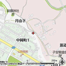 福島県いわき市仁井田町月山下周辺の地図