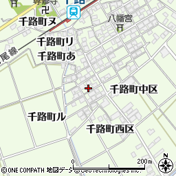 石川県羽咋市千路町西区周辺の地図