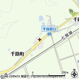 石川県羽咋市千路町カ周辺の地図
