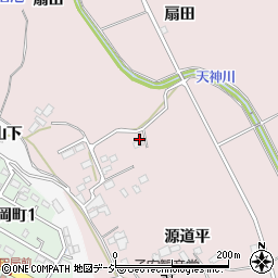 福島県いわき市後田町源道平周辺の地図