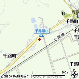 石川県羽咋市千路町し周辺の地図
