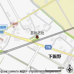 五社之社周辺の地図