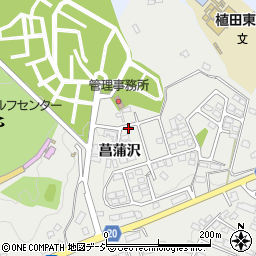 福島県いわき市東田町菖蒲沢周辺の地図