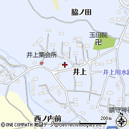 福島県いわき市山田町井上周辺の地図