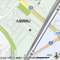 栃木県那須塩原市大原間西2丁目8周辺の地図
