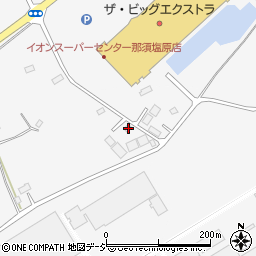 栃木県那須塩原市上中野381-11周辺の地図
