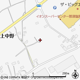 栃木県那須塩原市上中野374-1周辺の地図