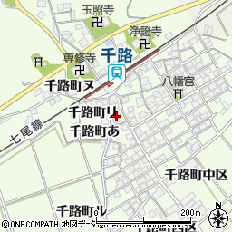 石川県羽咋市千路町チ周辺の地図
