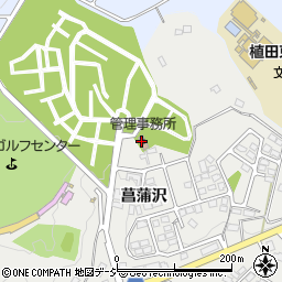 いわき市　東田墓園管理事務所周辺の地図