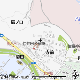 福島県いわき市仁井田町寺前周辺の地図