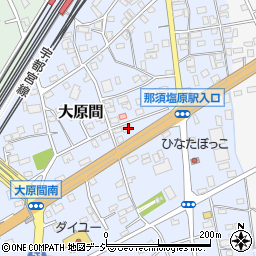 栃木県那須塩原市大原間244-4周辺の地図