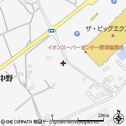 栃木県那須塩原市上中野338-3周辺の地図