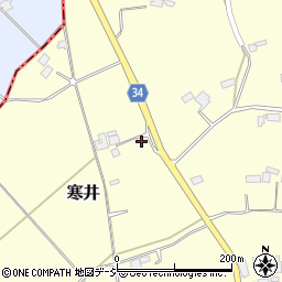 栃木県大田原市寒井1761-1周辺の地図