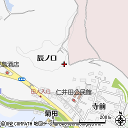 福島県いわき市仁井田町辰ノ口周辺の地図