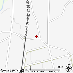 新潟県妙高市上中村新田463-4周辺の地図