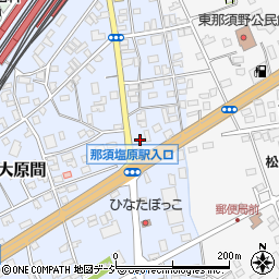 栃木県那須塩原市大原間398-12周辺の地図