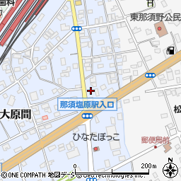 栃木県那須塩原市大原間398周辺の地図