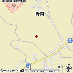 栃木県那須塩原市野間周辺の地図