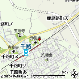 石川県羽咋市千路町イ周辺の地図