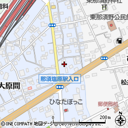 栃木県那須塩原市大原間398-21周辺の地図