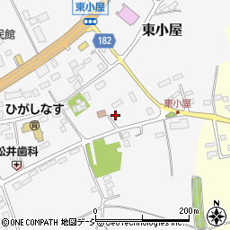 栃木県那須塩原市東小屋181周辺の地図