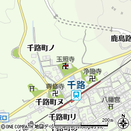 玉照寺周辺の地図