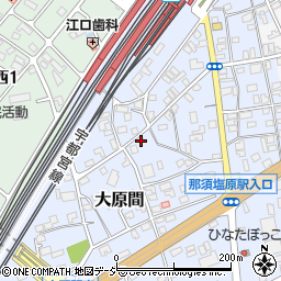 栃木県那須塩原市大原間383周辺の地図