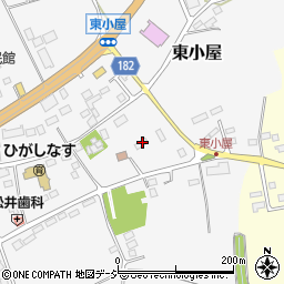 栃木県那須塩原市東小屋182周辺の地図